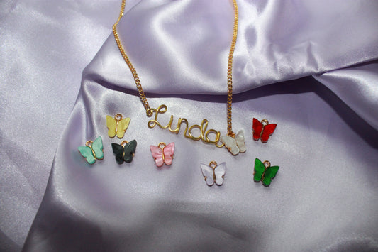 Butterfly Name Necklace