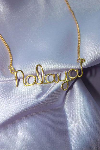 Wire Name Necklace