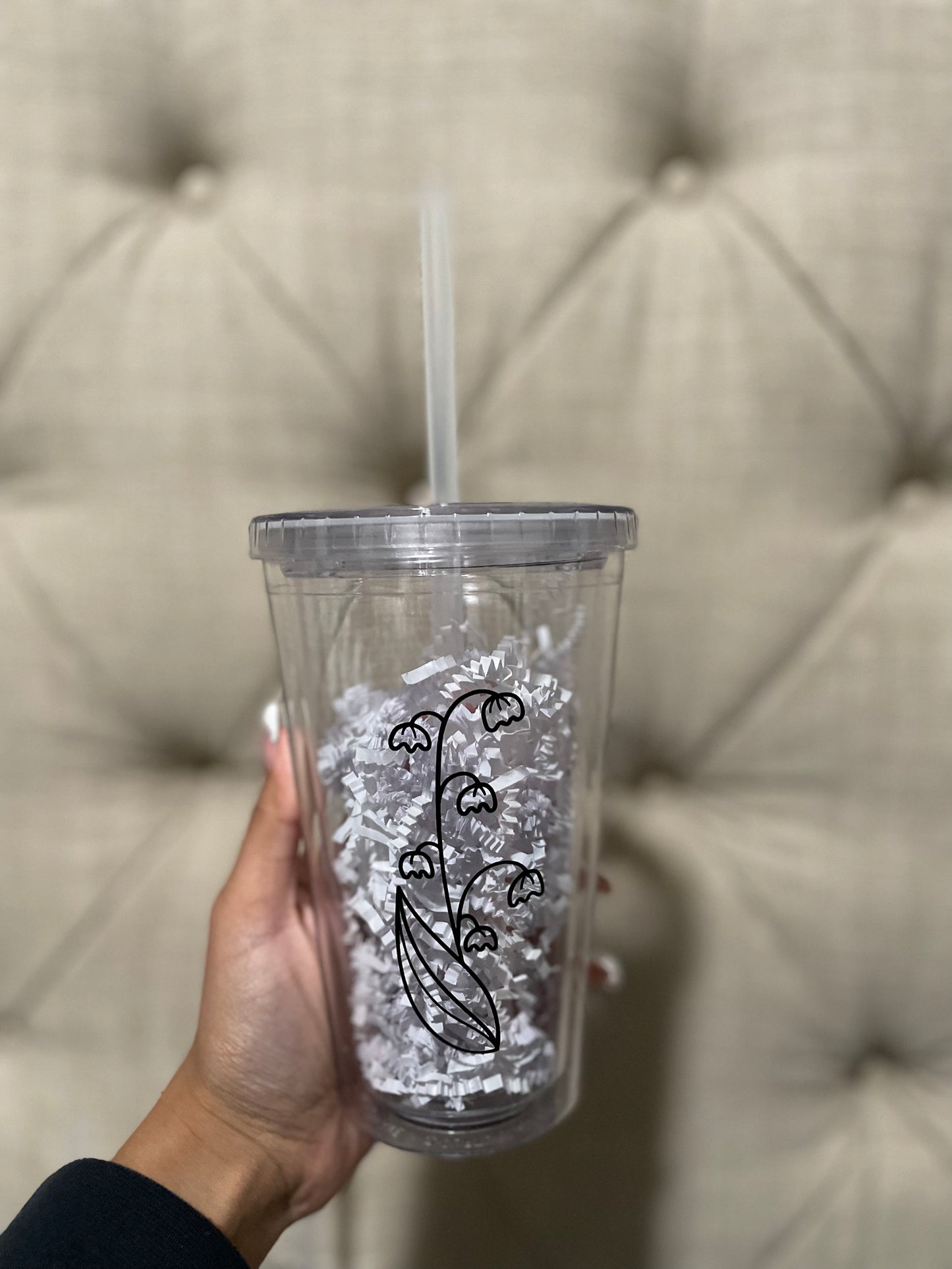 Birth Flower Tumbler