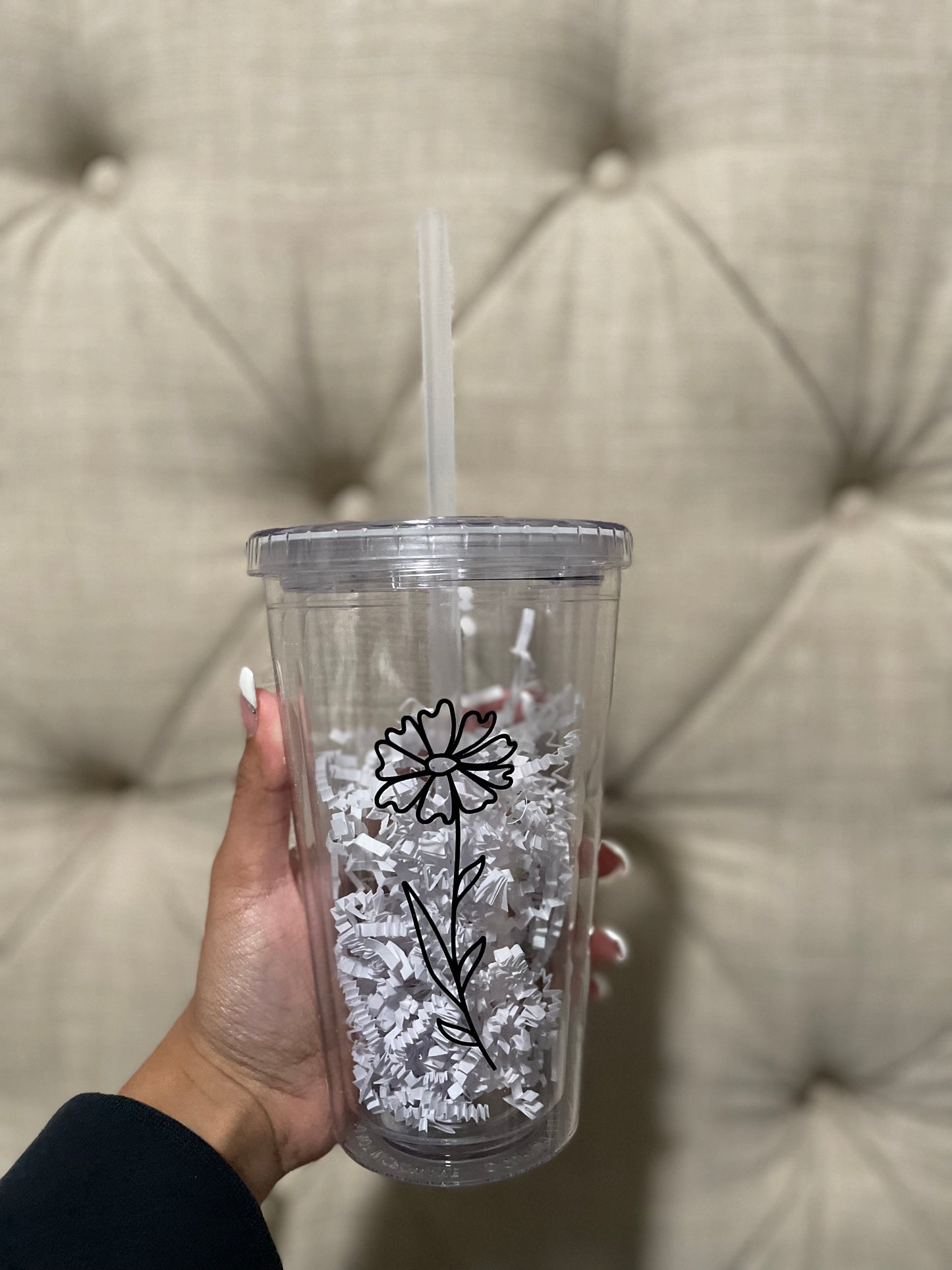 Birth Flower Tumbler