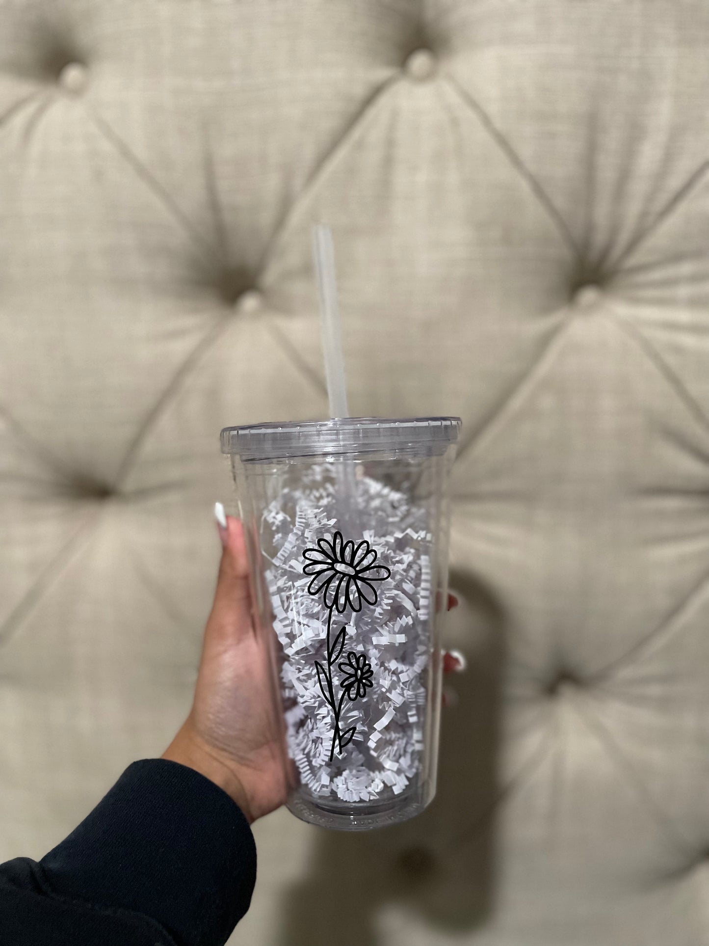 Birth Flower Tumbler