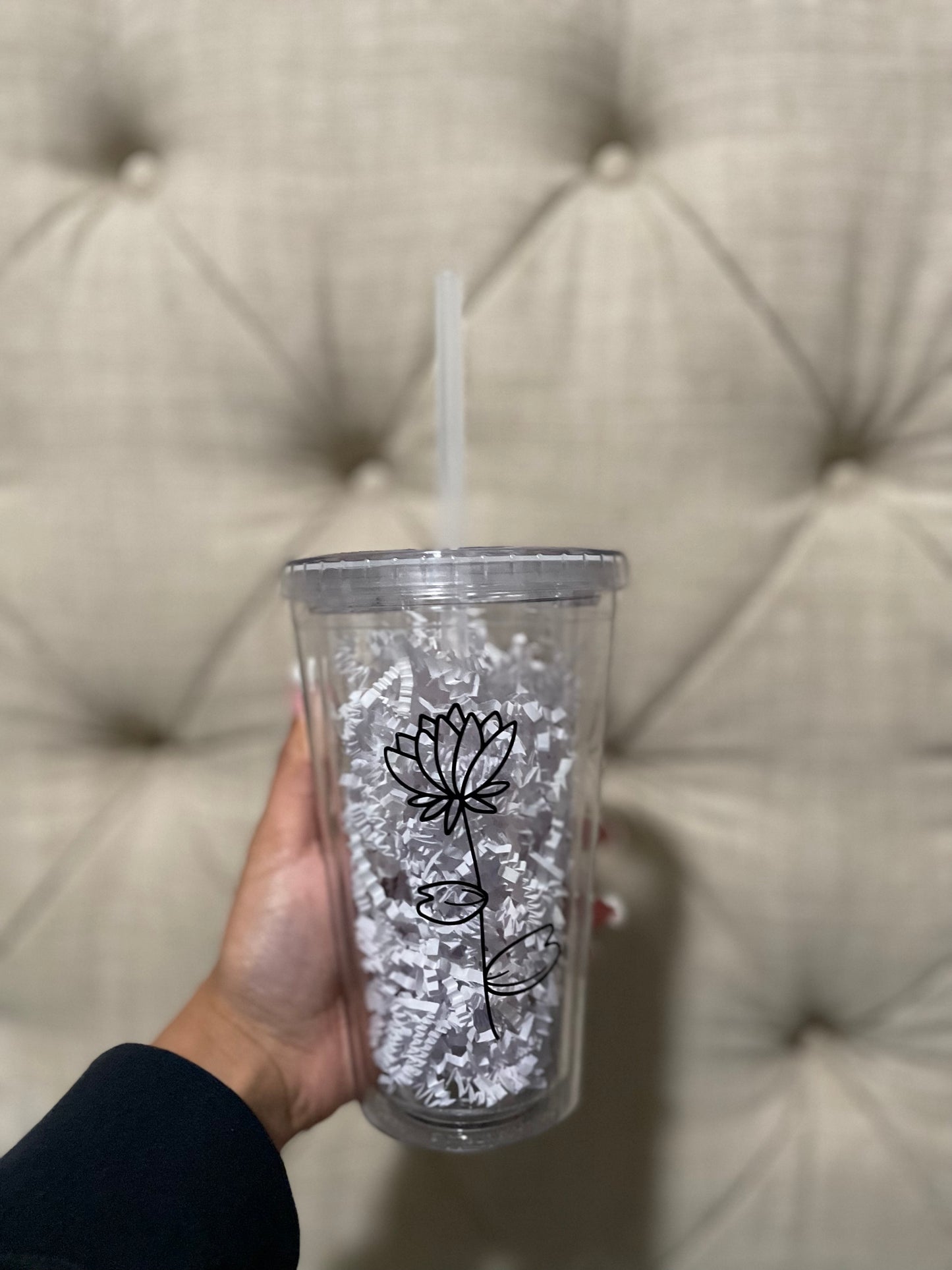 Birth Flower Tumbler