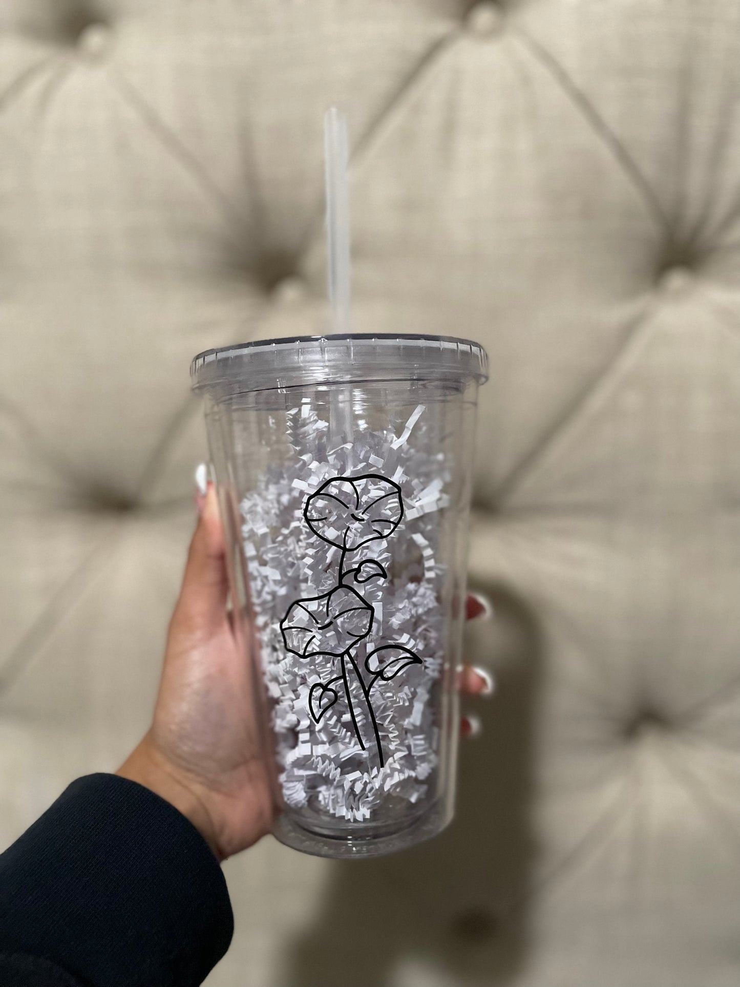 Birth Flower Tumbler