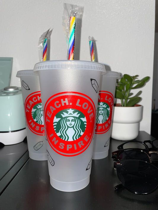 Teach Love Inspire Starbucks Cup