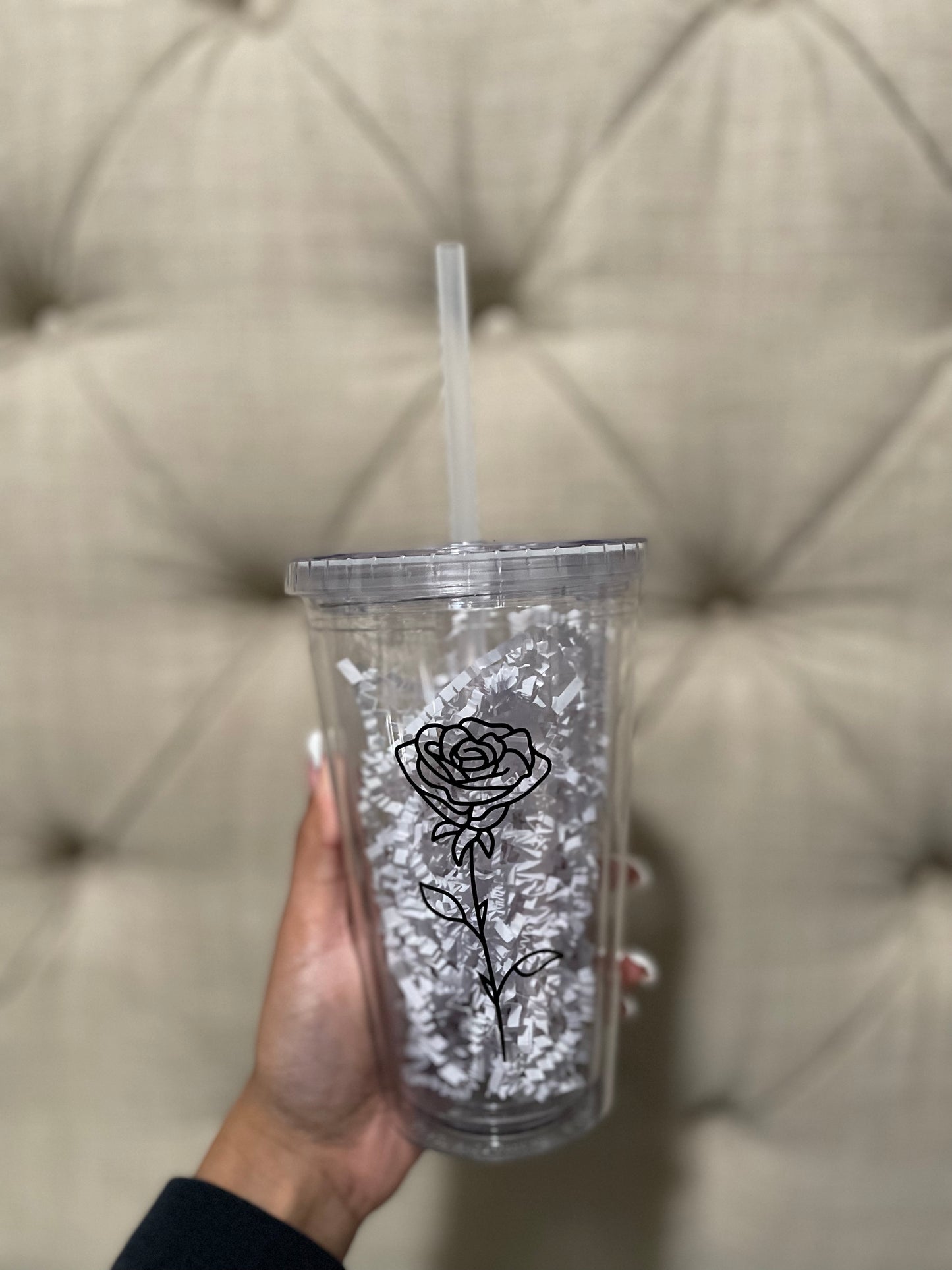 Birth Flower Tumbler