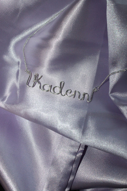 Wire Name Necklace